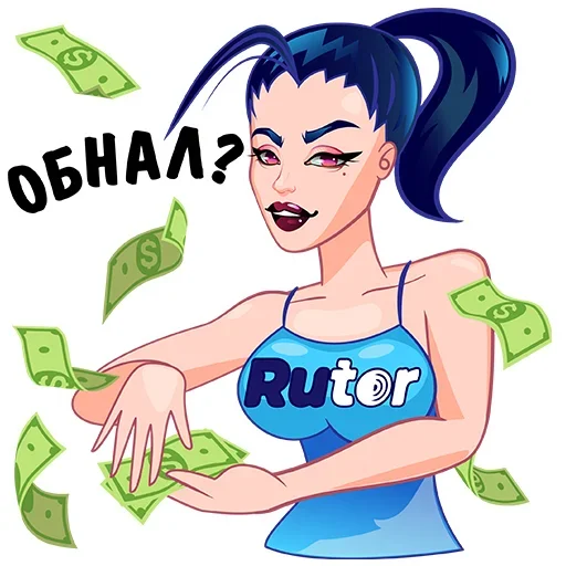 Стикер RUTOR girl