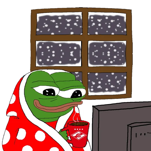 Стикер Red-White Pepe