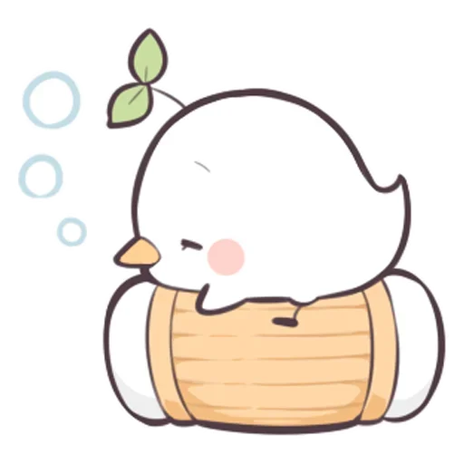 Стикер Птичка проросток