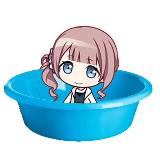 Стикер секай на дне тазика