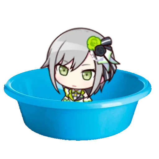 Стикер секай на дне тазика