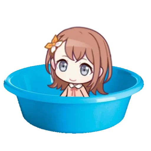 Стикер секай на дне тазика