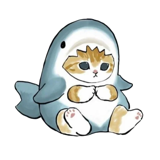 Стикер Shark cats