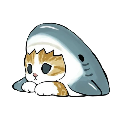 Стикер Shark cats