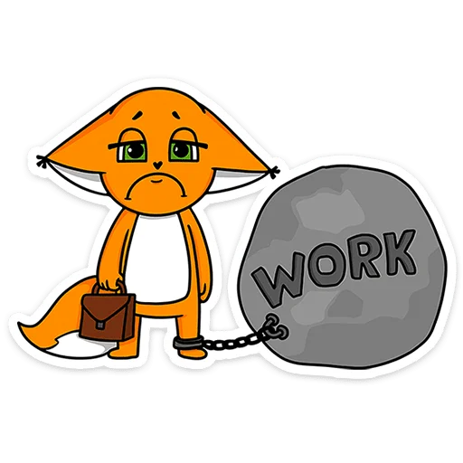 Стикер Ши в офисе