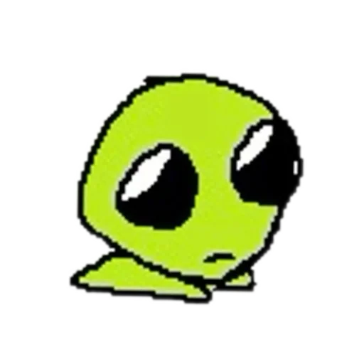 Стикер silly alien