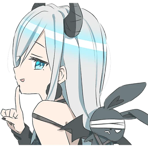 Стикер Серебряная дьяволица