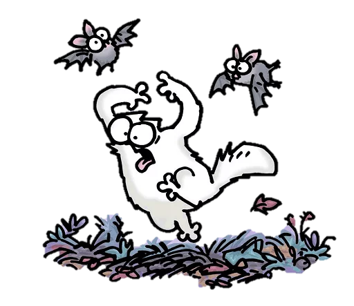 Стикер simon's cat