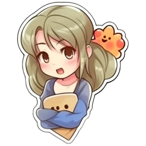 Стикер Девочки-сестрички