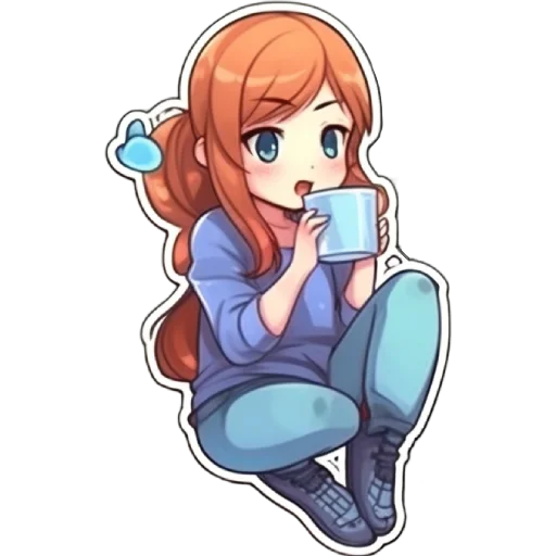 Стикер Девочки-сестрички