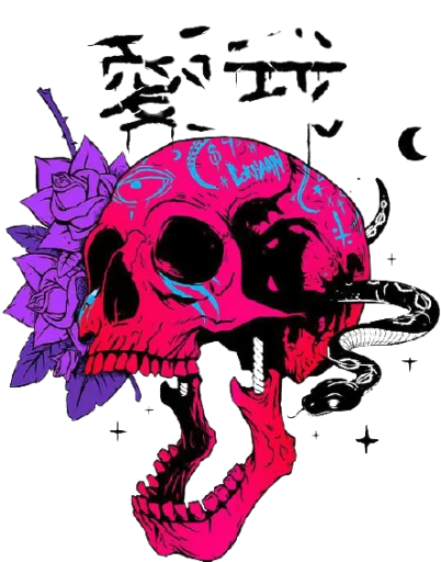 Стикер skullUI