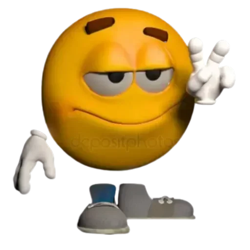 Стикер 3D Смайлики