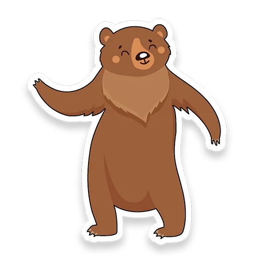 Стикер Новогодний мишка