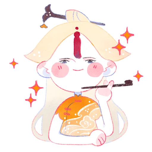 Стикер Авторский стикерпак Genshin Impact