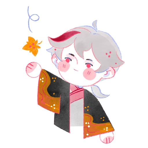 Стикер Авторский стикерпак Genshin Impact