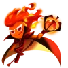Эмодзи Fire Spirit Cookie