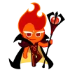 Эмодзи Fire Spirit Cookie