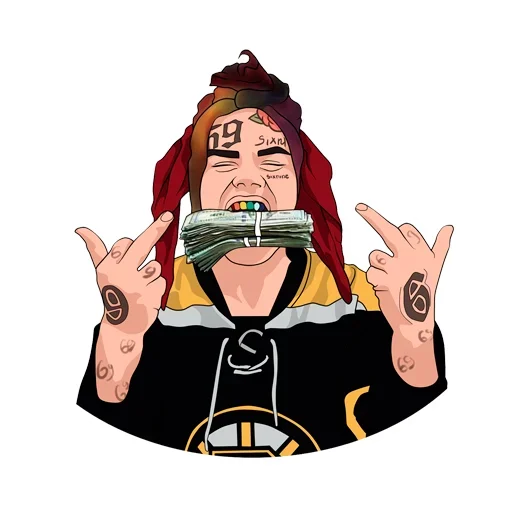 Стикер 6ix9ine
