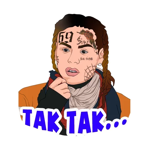 Стикер 6ix9ine