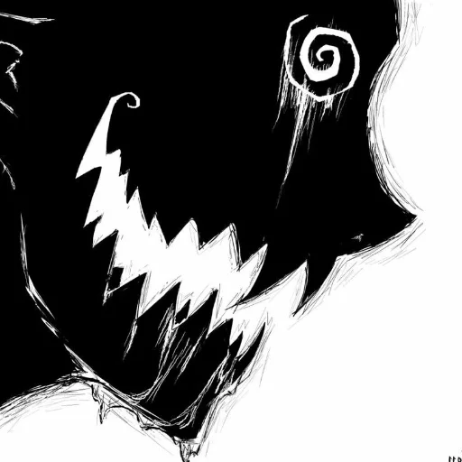 Стикер Ужасы и скример