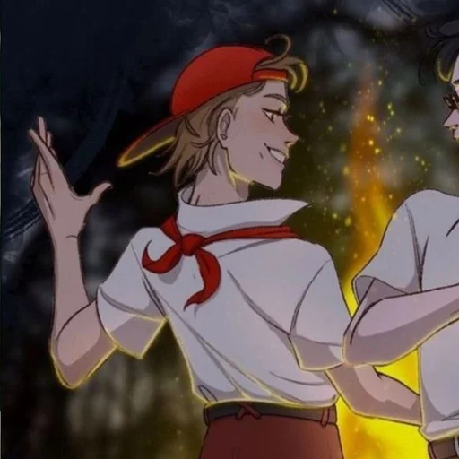 Стикер Лето в пионерском галстуке