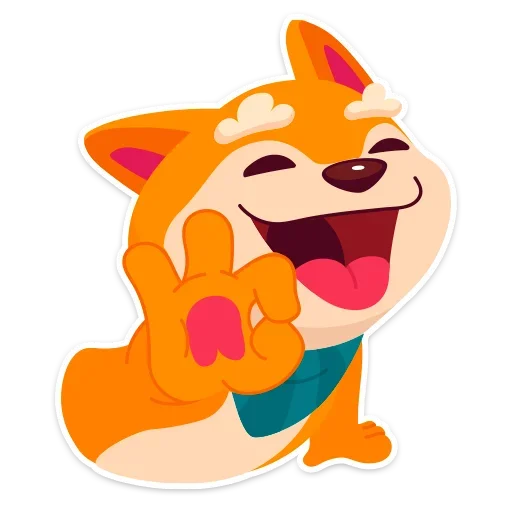 Стикер Пёсик Санни