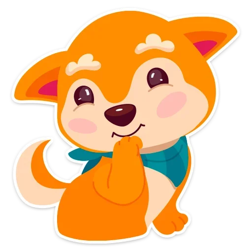 Стикер Пёсик Санни