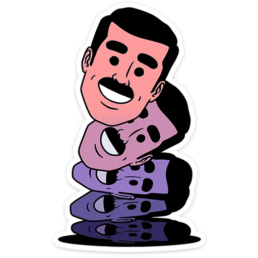 Стикер Супергерои носят усы