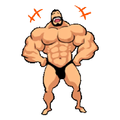 Стикер Super Muscle Man