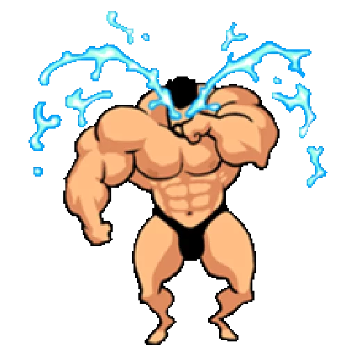 Стикер Super Muscle Man