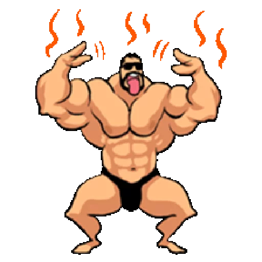Стикер Super Muscle Man