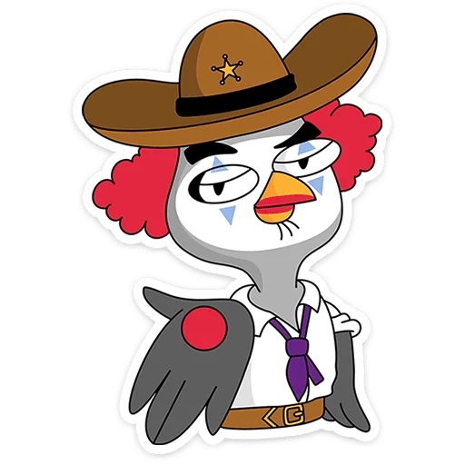 Стикер Подозрительная Сова