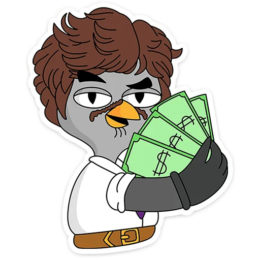 Стикер Подозрительная Сова