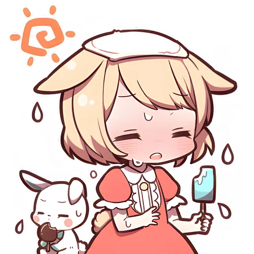 Стикер Сладкий зайчик