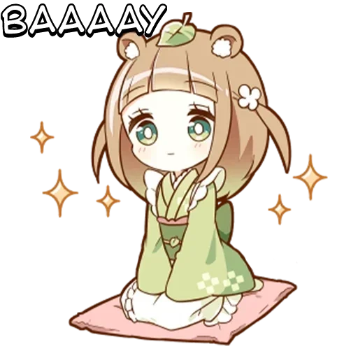 Стикер Тануки-тян