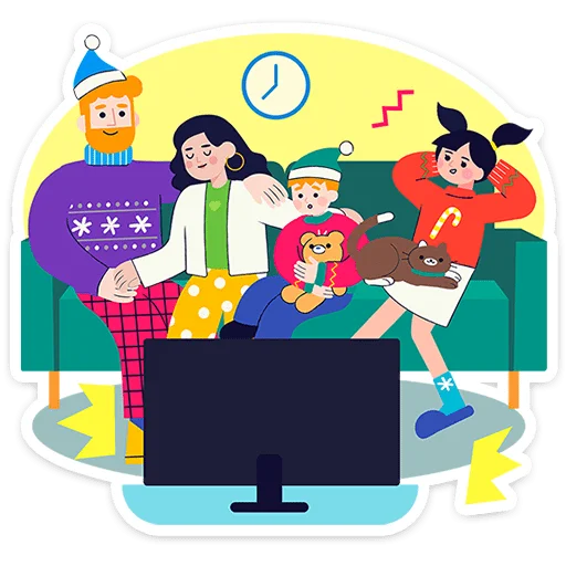 Стикер Семейка Оливьевых