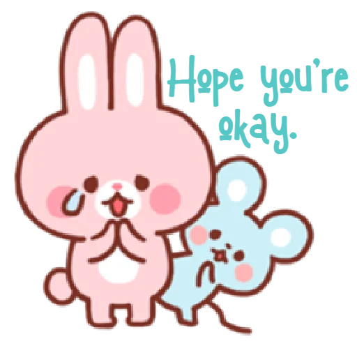 Стикер bear & bunny