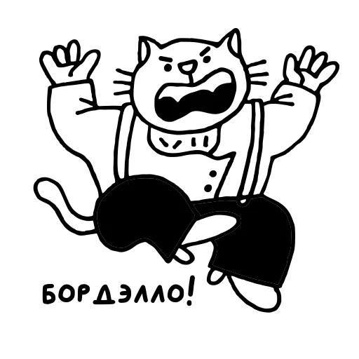 Стикер Крестный Котец