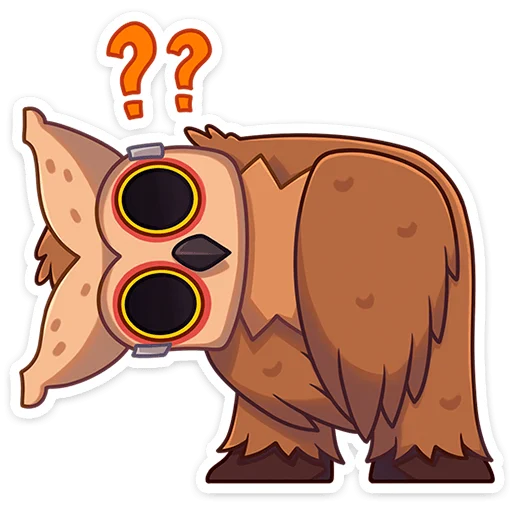 Стикер Совушка Tiny Bunny