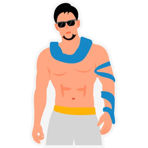 Стикер Трое в Дубае