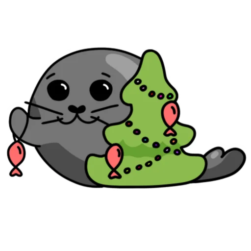 Стикер Тюлень Тюля