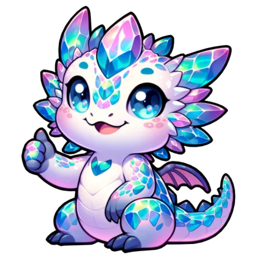 Стикер Дракоша Твинкл