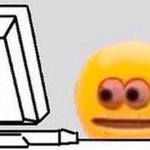 Стикер У монитора