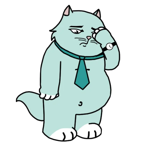 Стикер Кот удаленщика