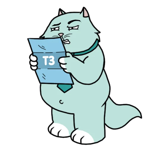 Стикер Кот удаленщика