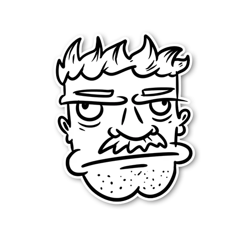 Стикер Moustache