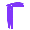 Эмодзи Фиолетовый алфавит