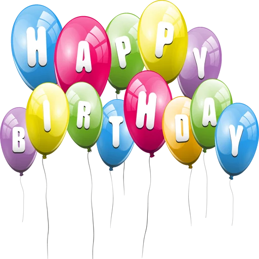 Стикер happy birthday