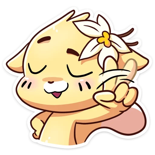 Стикер Бисквит и Ванилька вместе навсегда