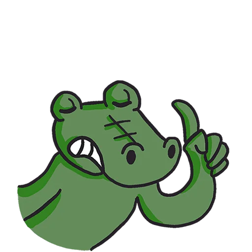 Стикер Кроко 2 Без Текста